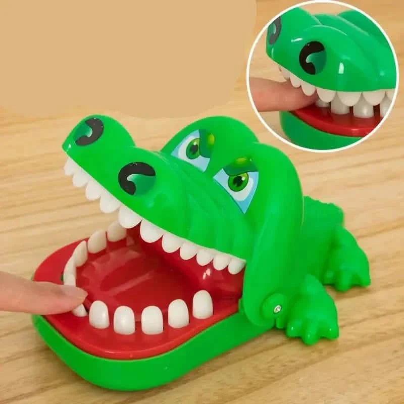 Jouet interactif crocodile qui mord le doigt
