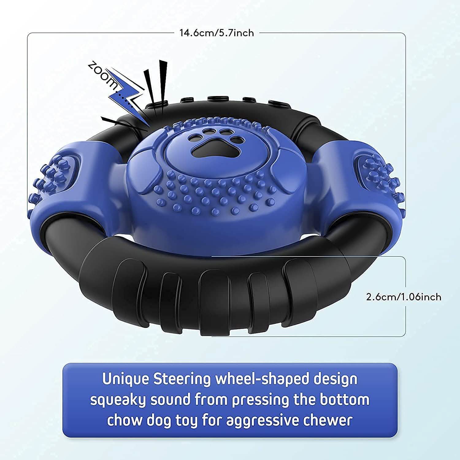 Jouet à mâcher couineur interactif pour chien