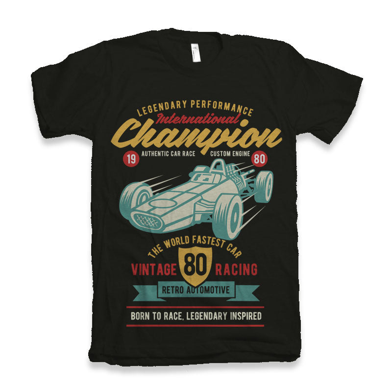 T-shirt graphique International Champion à manches courtes en viscose de bambou/coton biologique pour homme
