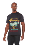 T-shirt graphique International Champion à manches courtes en viscose de bambou/coton biologique pour homme