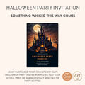 Invitation Fête d'Halloween – Modèle Canva modifiable