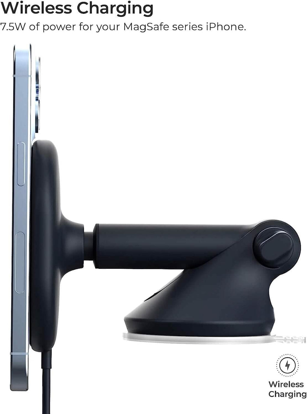 iOttie Velox Support Magnétique sans Fil pour Tableau de Bord Compatible MagSafe