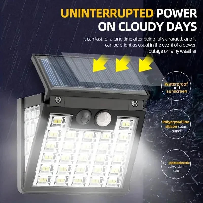 Lampadaire solaire IP65 du crépuscule à l'aube avec détecteur de mouvement