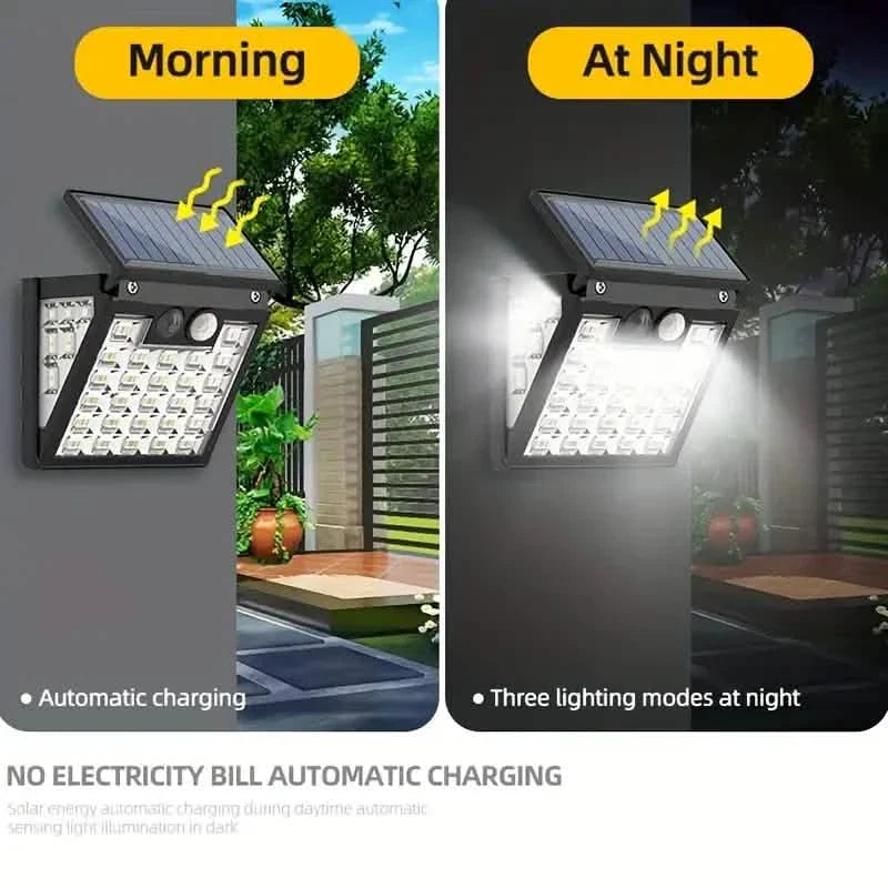 Lampadaire solaire IP65 du crépuscule à l'aube avec détecteur de mouvement