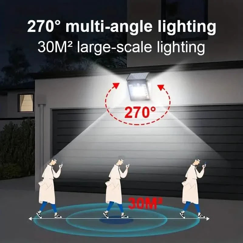 Lampadaire solaire IP65 du crépuscule à l'aube avec détecteur de mouvement