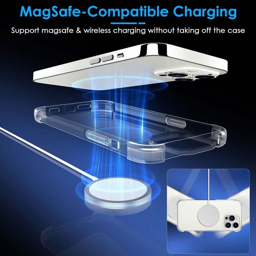 Coque de téléphone transparente antichoc en TPU souple pour iPhone