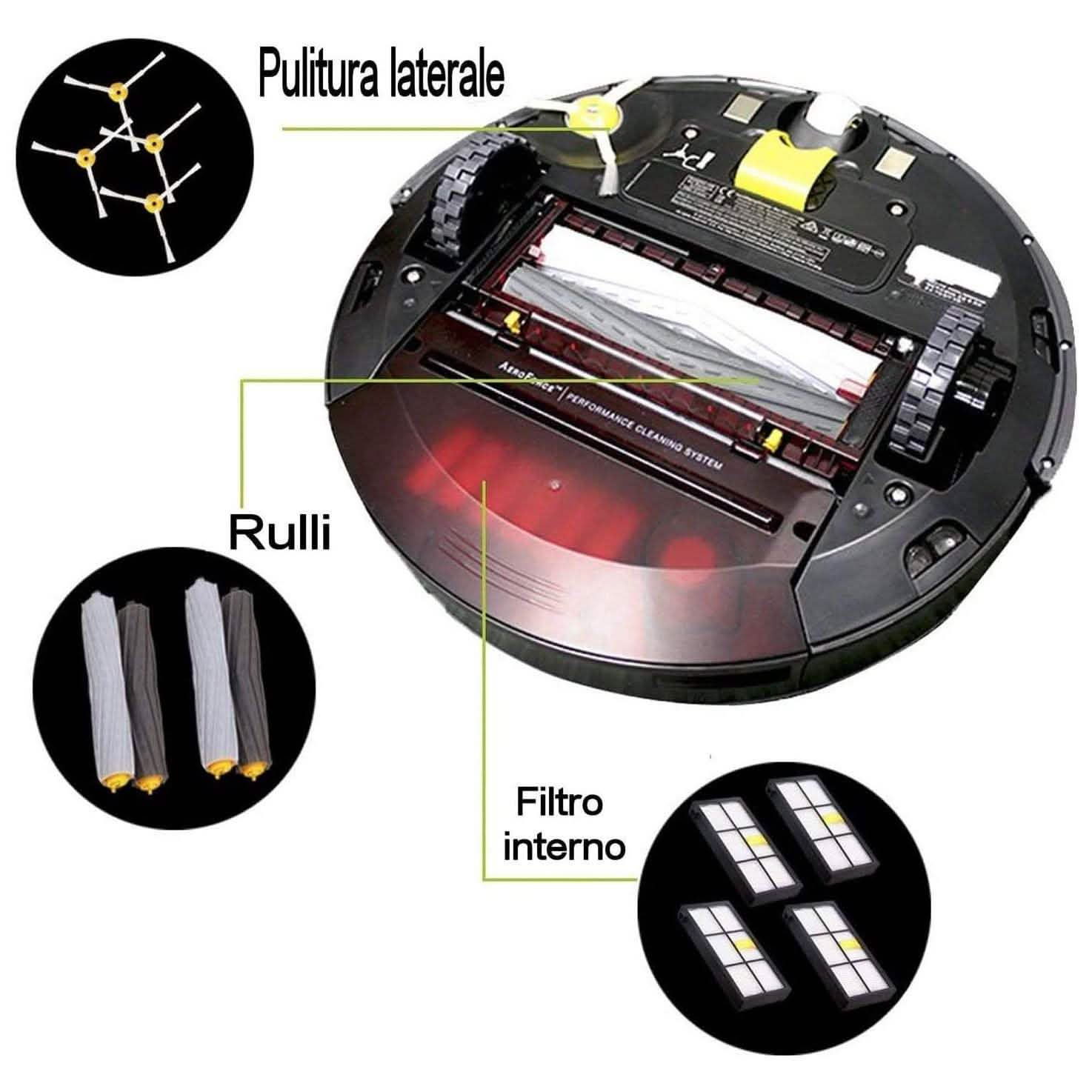 iRobot Roomba 805 Robot aspirateur avec deux barrières virtuelles Dual Wall et un filtre supplémentaire (reconditionné)