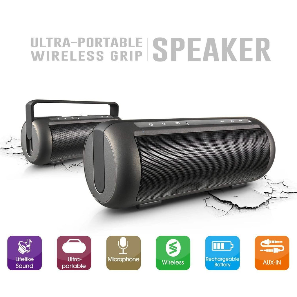 Haut-parleur sans fil iRola double subwoofer puissant stéréo