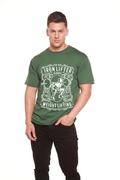 T-shirt graphique Iron Lifter à manches courtes pour homme en viscose de bambou/coton biologique