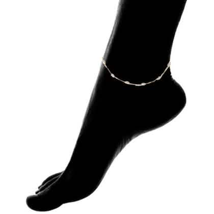Chaînes de cheville en argent sterling 925 italien de 25 cm