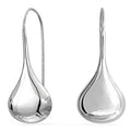 Boucles d'oreilles pendantes en argent sterling italien en forme de goutte soufflée