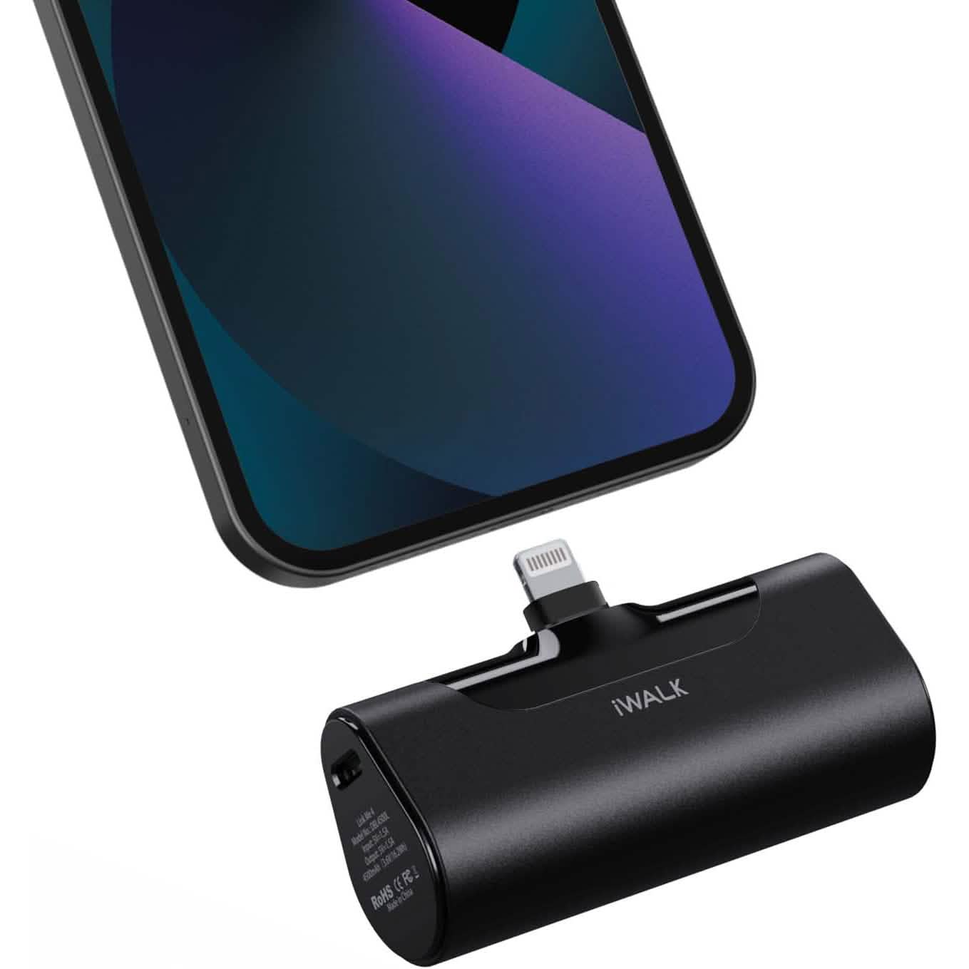 Chargeur portable compact iWALK 4500 mAh Banque d'alimentation ultra-compacte