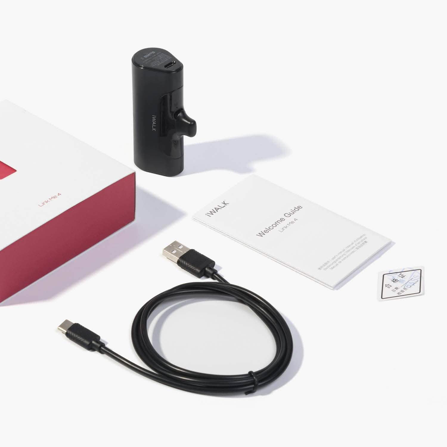 Chargeur portable compact iWALK 4500 mAh Banque d'alimentation ultra-compacte