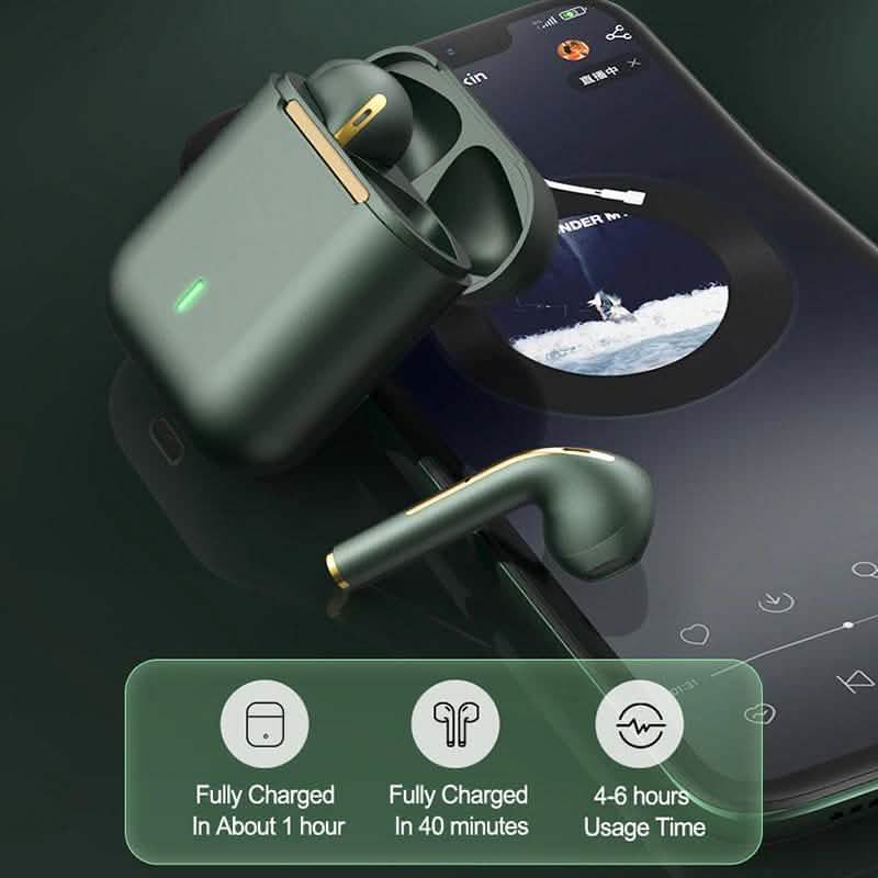 Écouteurs Bluetooth J18 TWS Stéréo Sans Fil Véritable Casque Écouteurs Intra-Auriculaires