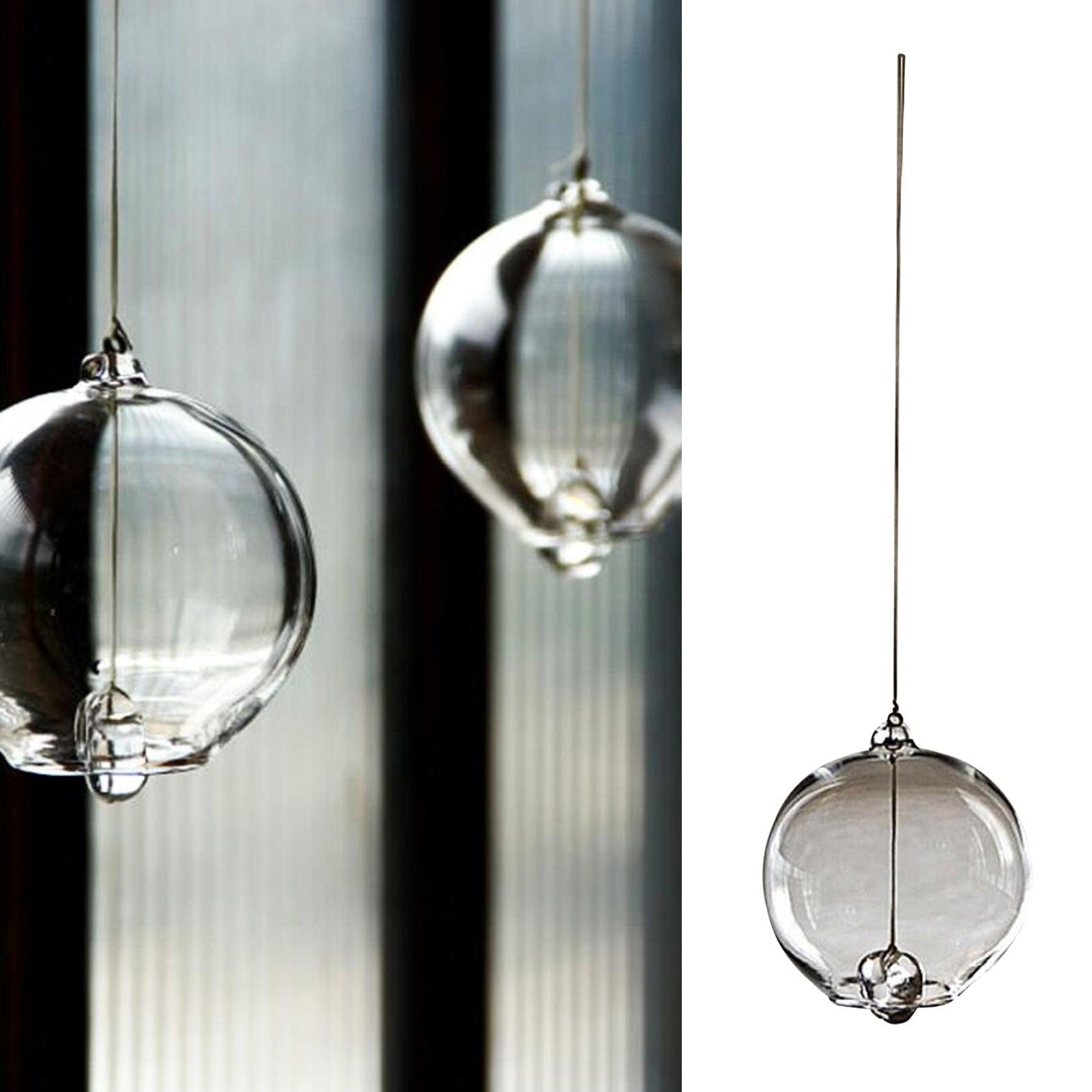 Carillons Éoliens Japonais Romantiques Petites Cloches à Vent Simples et Belles Étiquette Pendentif Carillons Clochettes à Vent en Verre Style Japonais Pendentif Décoration Intérieure Extérieure Chambre Jardin Meilleur Cadeau Célébrations
