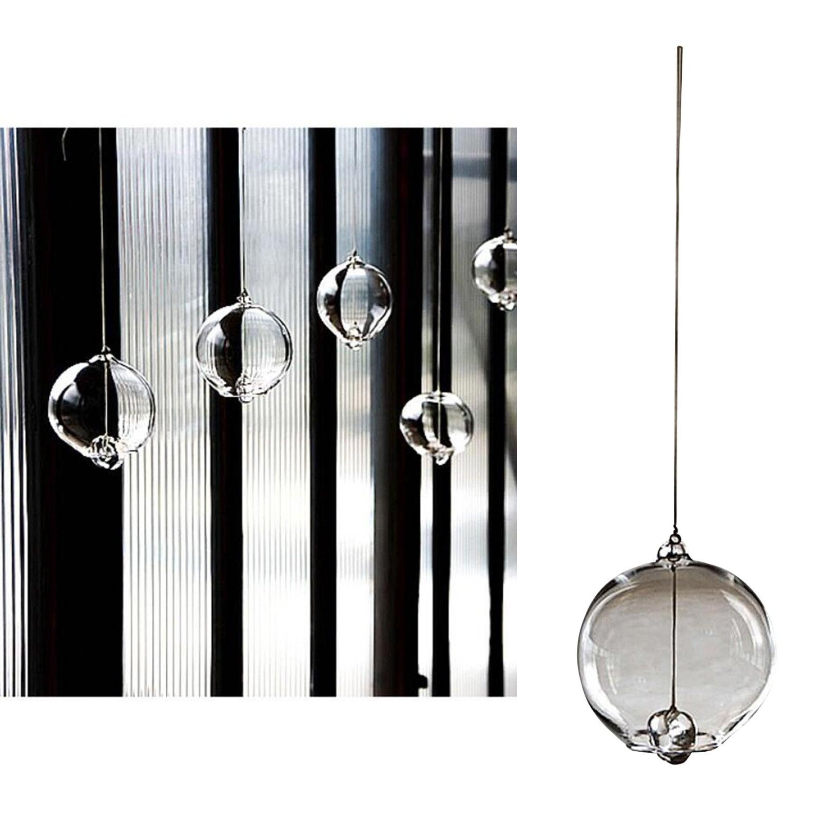 Carillons Éoliens Japonais Romantiques Petites Cloches à Vent Simples et Belles Étiquette Pendentif Carillons Clochettes à Vent en Verre Style Japonais Pendentif Décoration Intérieure Extérieure Chambre Jardin Meilleur Cadeau Célébrations