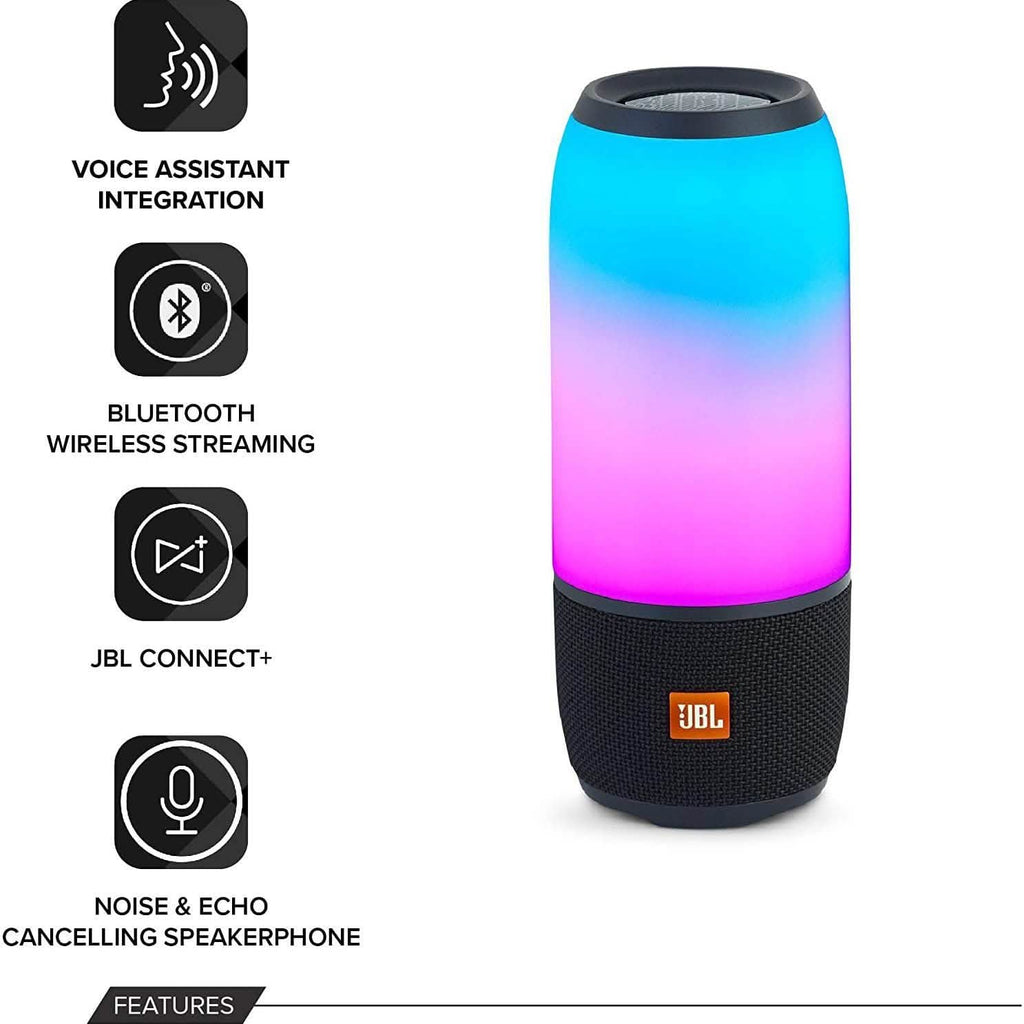Enceinte Bluetooth sans fil étanche IPX7 JBL Pulse 3 noire