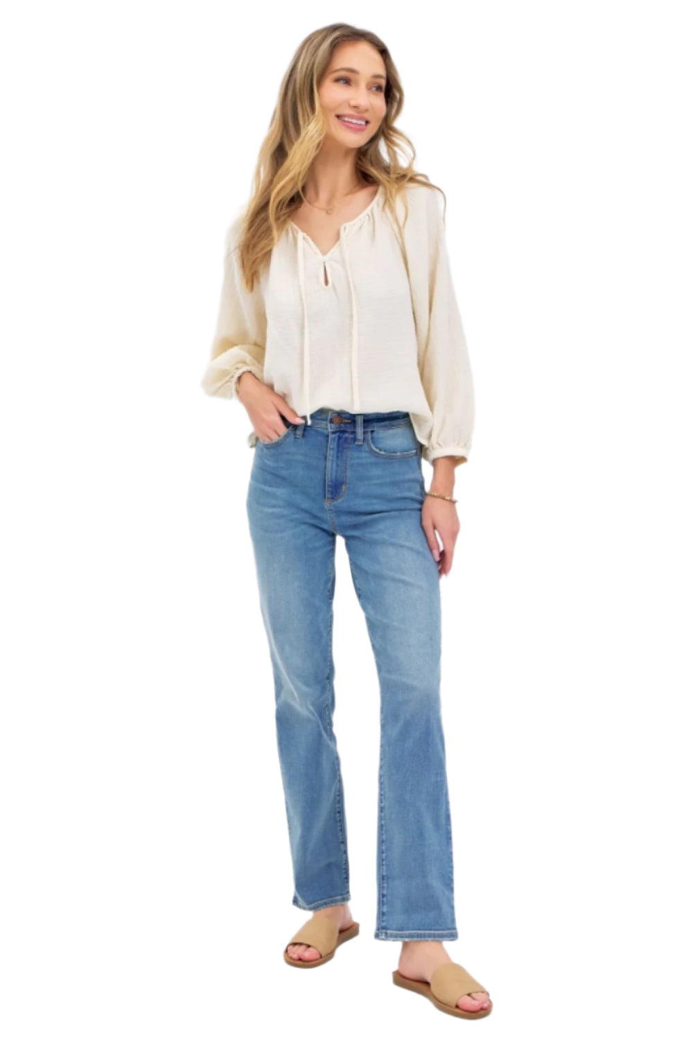 Jeans droits taille haute Judy Blue Taille 5/27