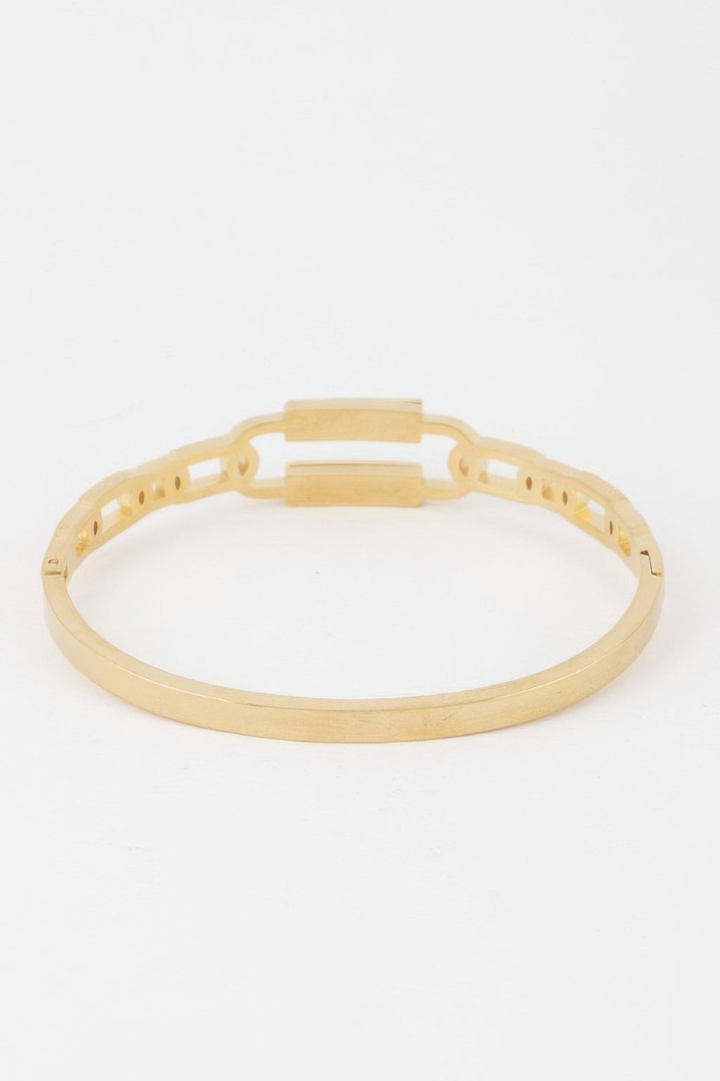 Bracelet à fermoir et chaîne gourmette sertie de pierres