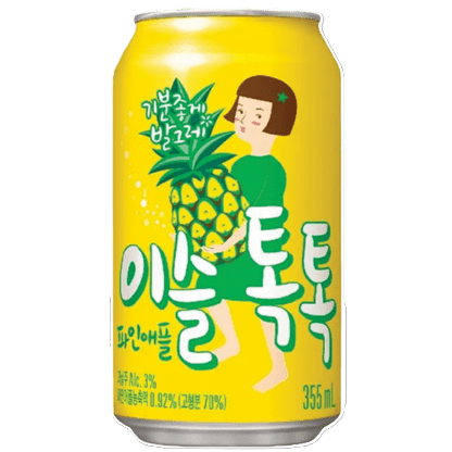 Jinro - Soju pétillant 'TokTok' ananas (355 ml)