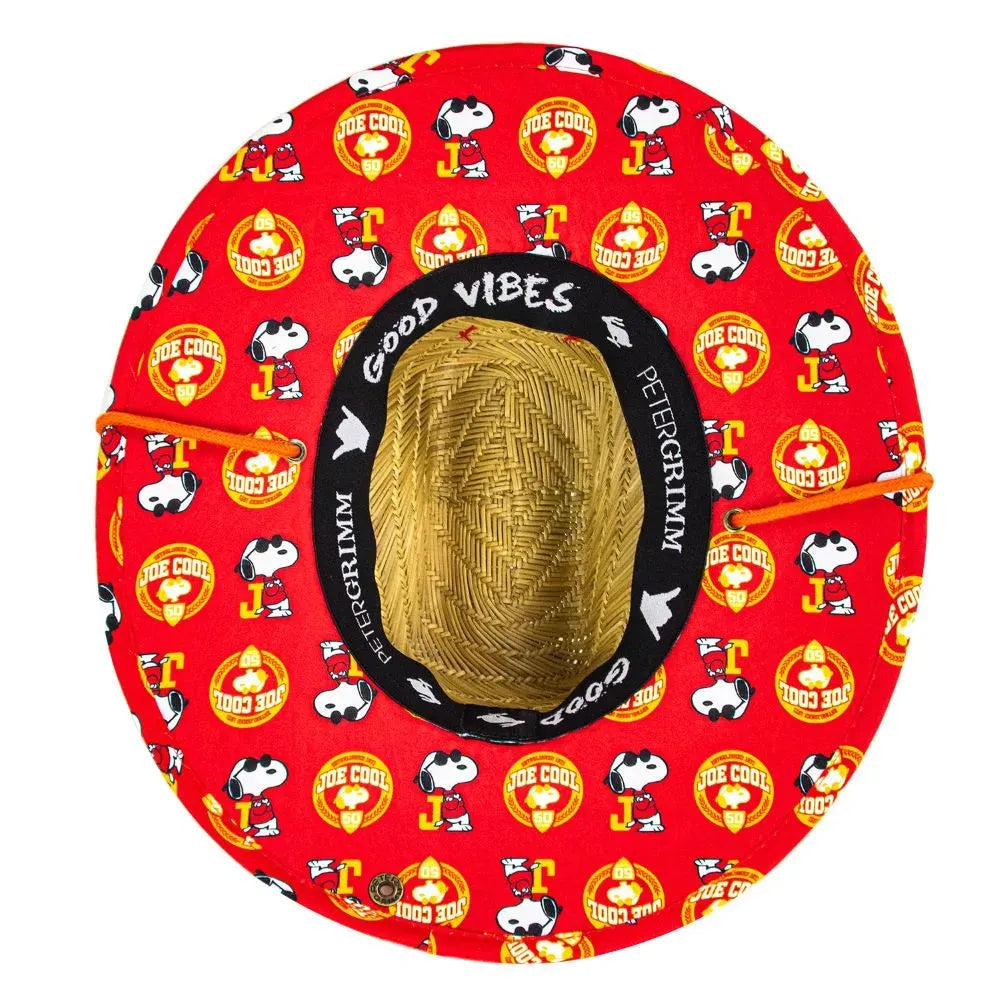 Peter Grimm Peanuts Joe Cool Junior - Chapeau de paille de sauveteur pour enfants