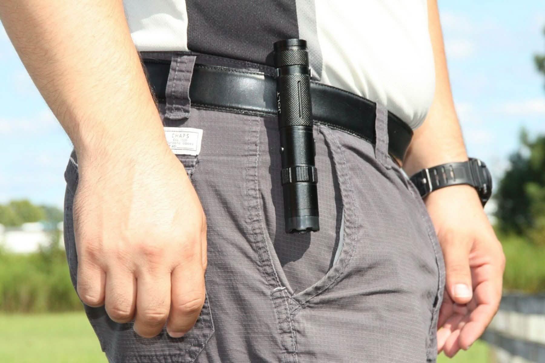 Lampe torche paralysante tactique de police JOLT 75 millions de volts