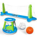 Ensemble de flotteurs gonflables de piscine de basket-ball et de volley-ball JOYIN