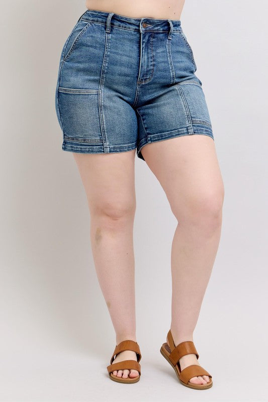 Short en jean taille haute Judy Blue grandes tailles