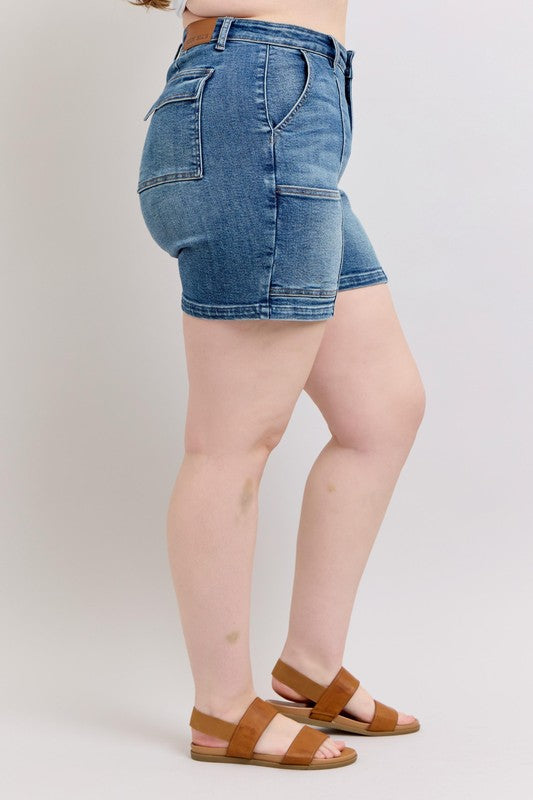 Short en jean taille haute Judy Blue grandes tailles