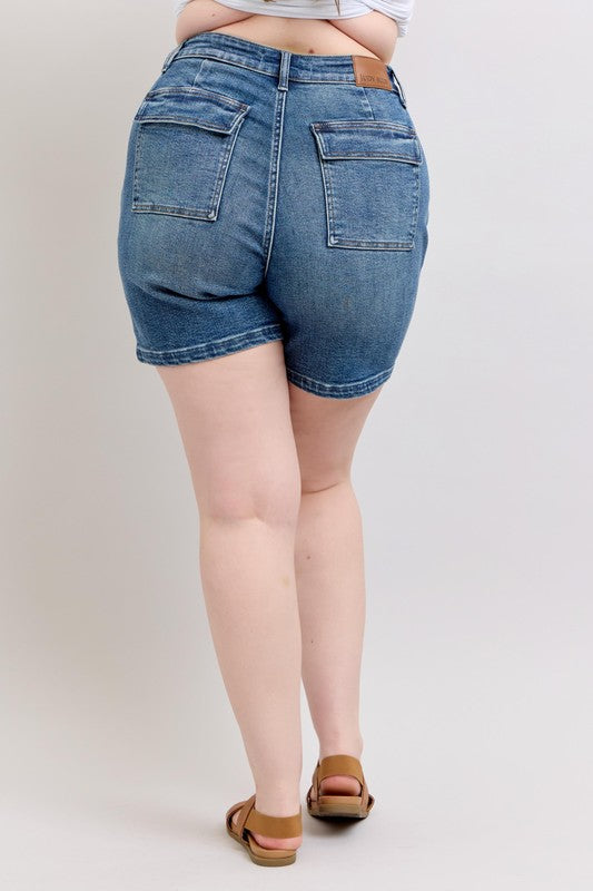 Short en jean taille haute Judy Blue grandes tailles