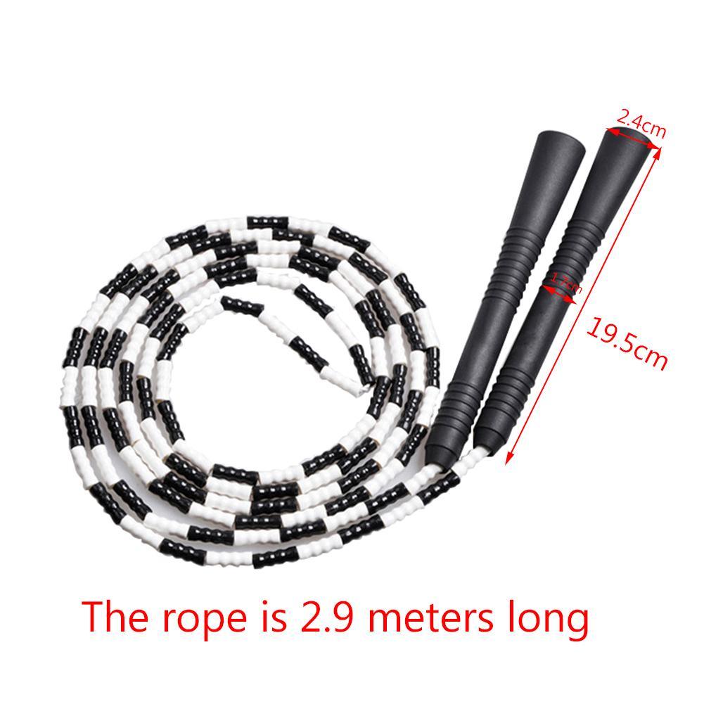 Corde à sauter en PVC, Corde à sauter fantaisie avec perles pour enfants, Entraînement de gymnastique, Corde à sauter d'extérieur pour enfants, adultes et athlètes, Corde à sauter amusante pour toute la famille, pour filles