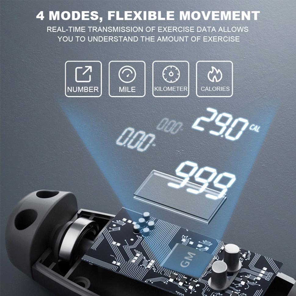 Corde à sauter avec compteur, corde à sauter numérique réglable avec compteur LCD, cordes à sauter numériques, réglage du poids, des calories et du temps, avec rappel sonore, cordes à sauter pour le fitness, l'exercice et la salle de sport.