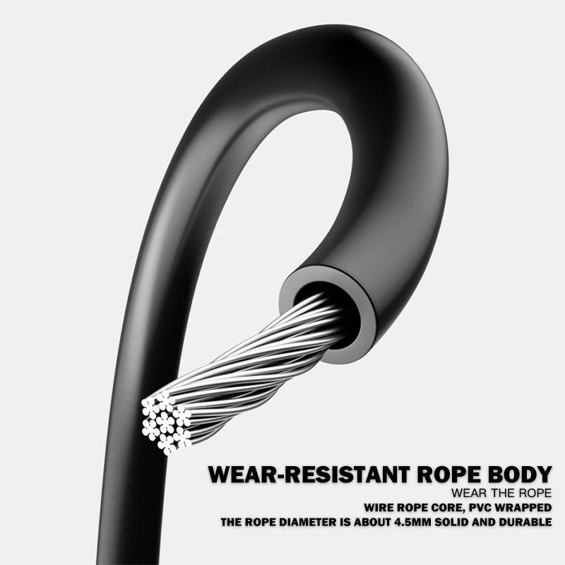 Corde à sauter avec compteur, corde à sauter numérique réglable avec compteur LCD, cordes à sauter numériques, réglage du poids, des calories et du temps, avec rappel sonore, cordes à sauter pour le fitness, l'exercice et la salle de sport.