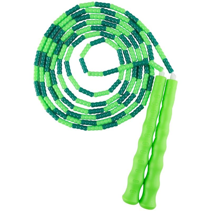 Corde à sauter débutant perles douces réglable anti-emmêlement corde à sauter de fitness pour hommes femmes enfants corde à sauter à perles douces pour l'entraînement et la perte de poids
