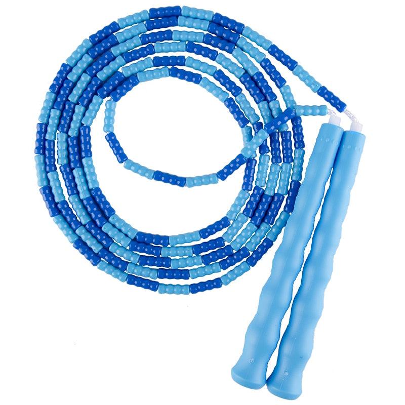 Corde à sauter débutant perles douces réglable anti-emmêlement corde à sauter de fitness pour hommes femmes enfants corde à sauter à perles douces pour l'entraînement et la perte de poids