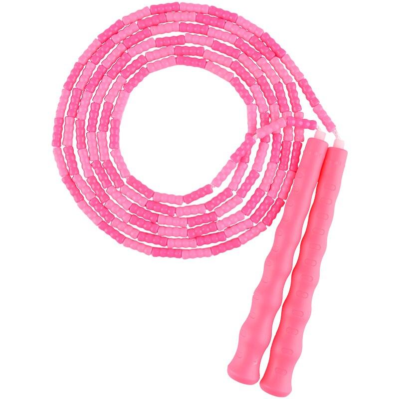Corde à sauter débutant perles douces réglable anti-emmêlement corde à sauter de fitness pour hommes femmes enfants corde à sauter à perles douces pour l'entraînement et la perte de poids