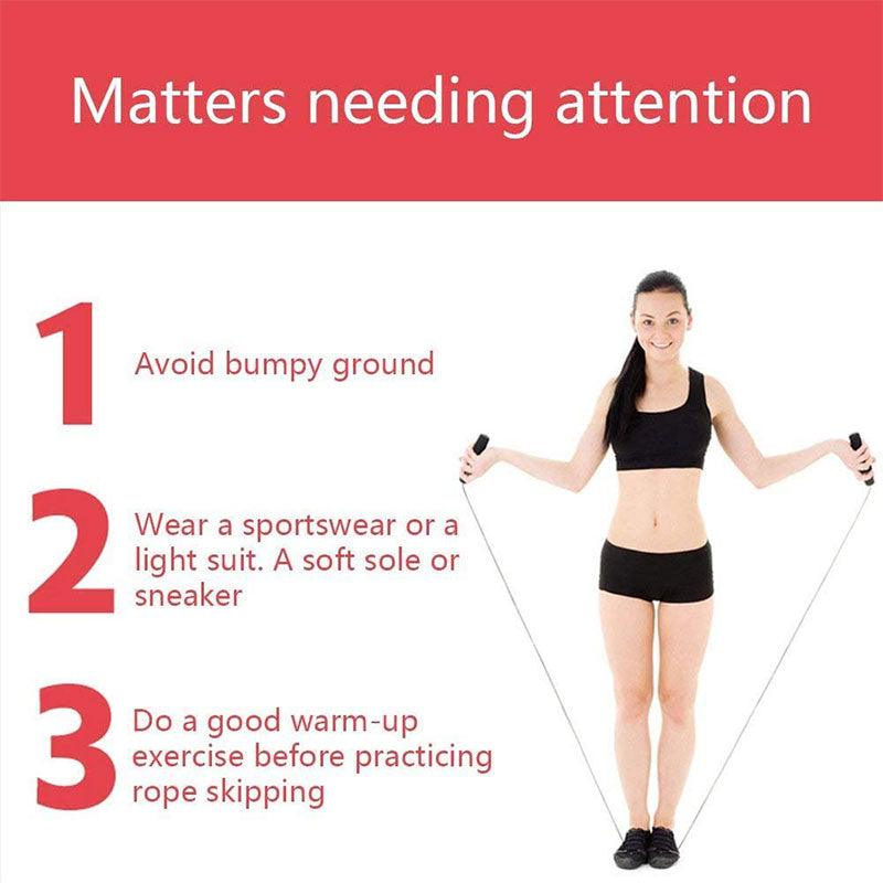 Cordes à sauter lestées rapides en fil d'acier pour le fitness - Corde en fil d'acier avec poignées antidérapantes - Corde à sauter pour l'entraînement, la boxe, la gym et le fitness