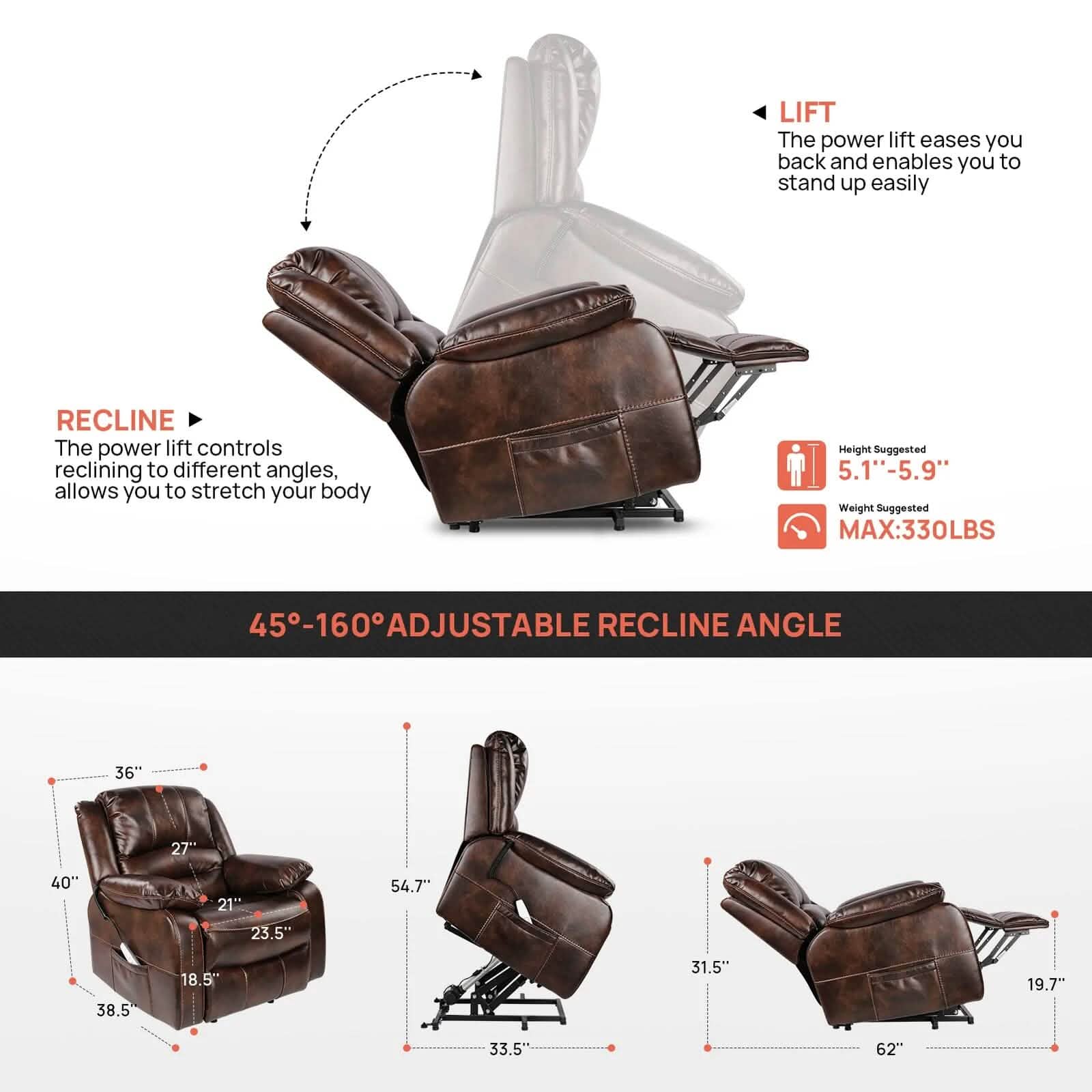 Fauteuil releveur électrique K925