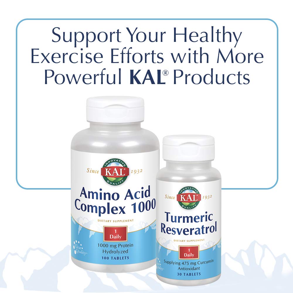 KAL Chewable Tablets, Apple Cider Vinegar, 500 mg, 60 Count