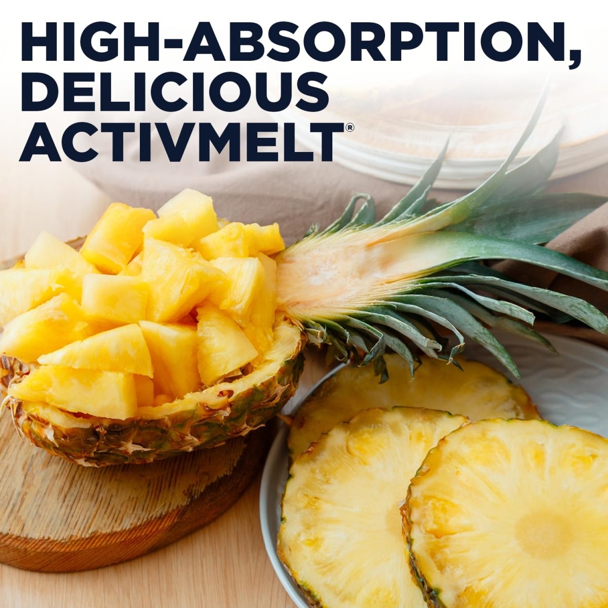 KAL L-Theanine ActivMelt 25mg Pineapple 120 Micro Tablets PN