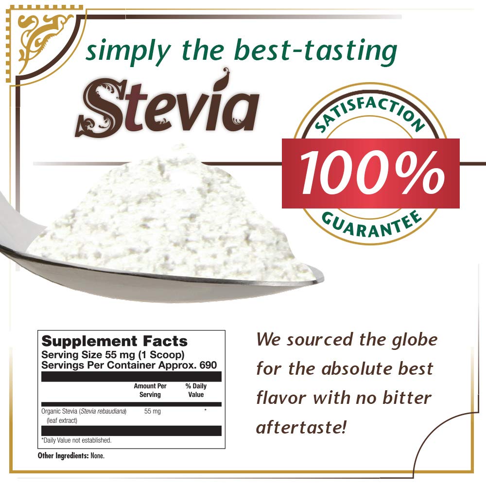 Kal - Extrait Biologique de Stévia Sûre - 1,3 oz.