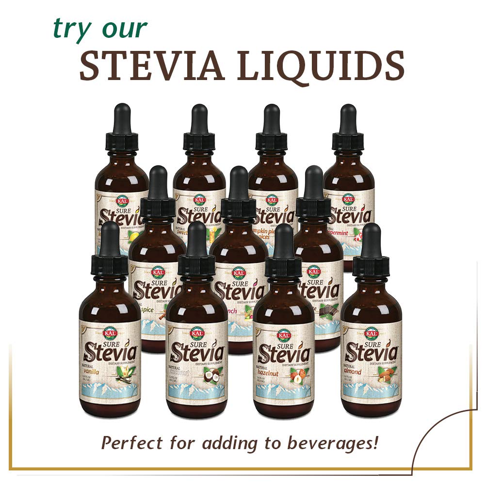 Kal - Extrait Biologique de Stévia Sûre - 1,3 oz.