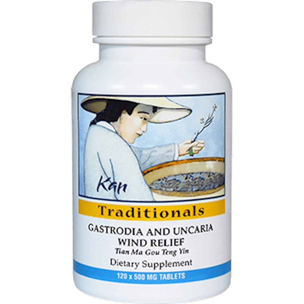 Kan Herb Traditional Gastrodia and Uncaria Wind Relief 60 Tablets