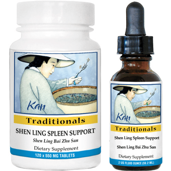Kan Herb Traditionals Shen Ling Soutien de la Rate 120 Comprimés