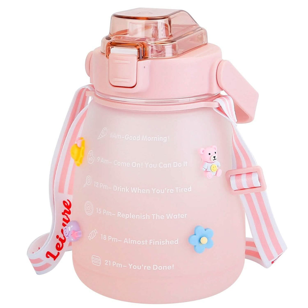 Bouteille d'eau Kawaii avec paille