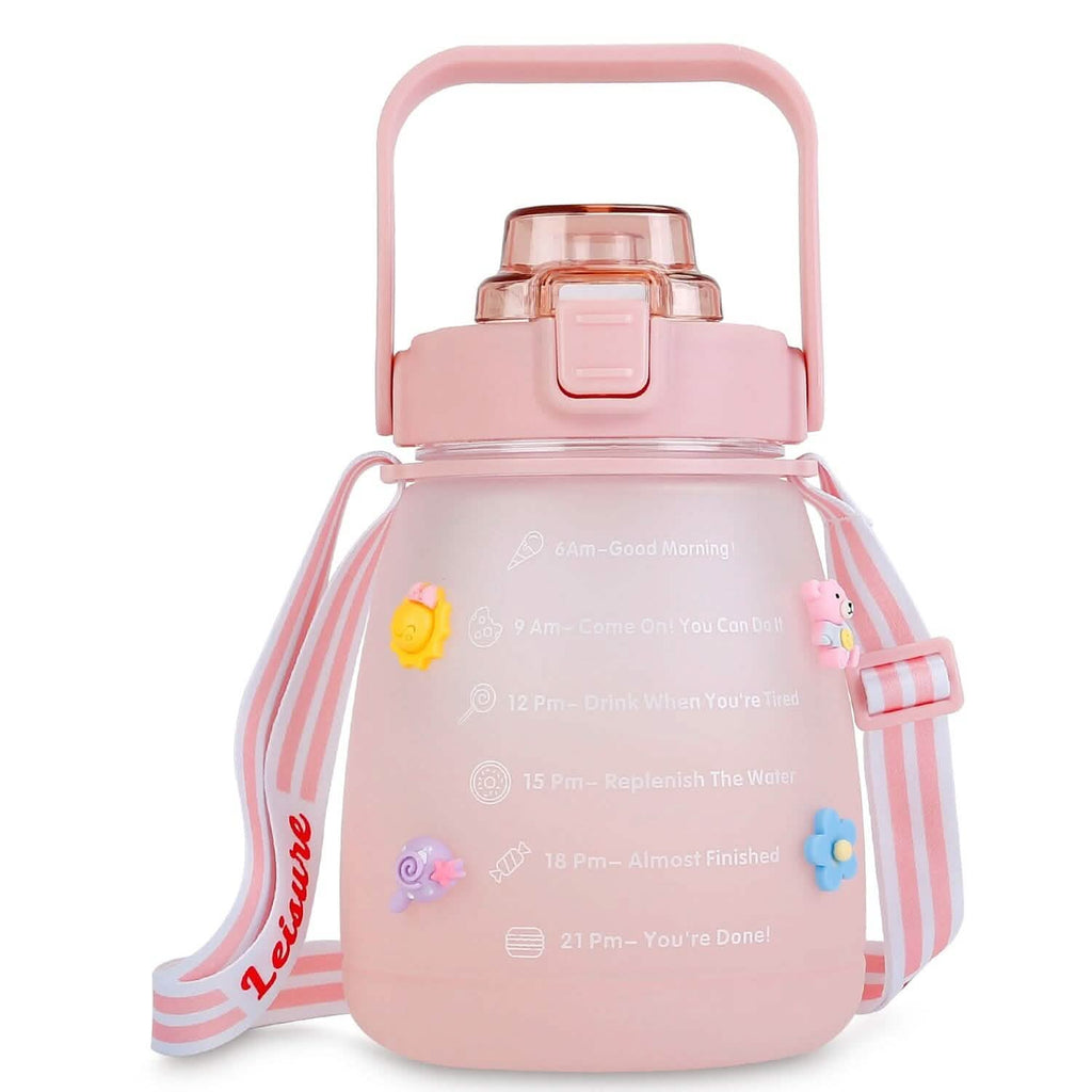 Bouteille d'eau Kawaii avec paille