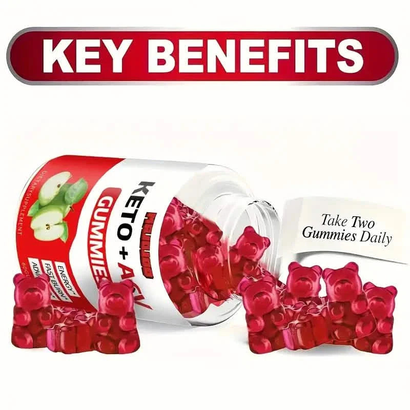 Gummies KETO + ACV au Vinaigre de Cidre de Pomme et B12