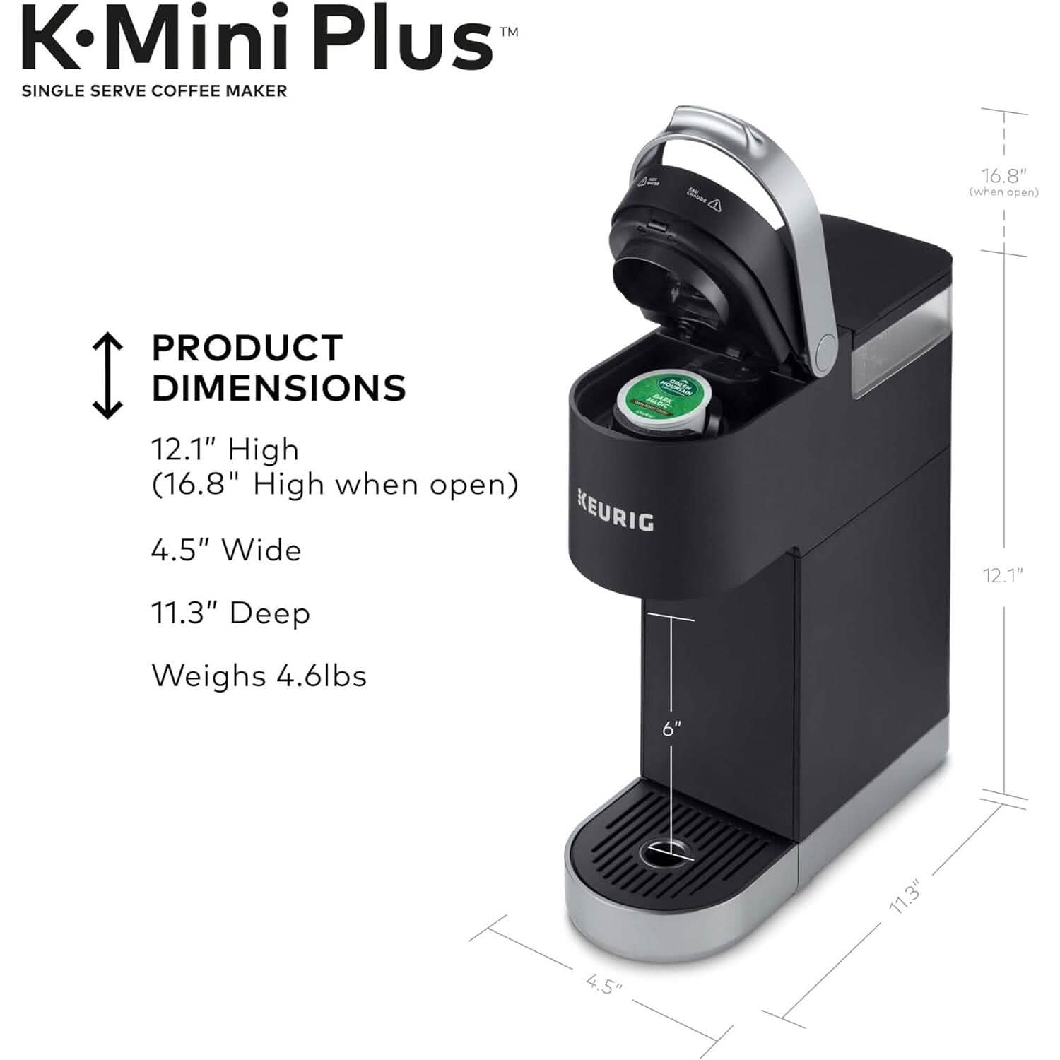 Machine à café à dosettes K-Cup Keurig K-Mini Plus (reconditionnée)
