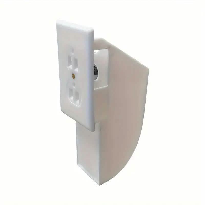 Prise murale à compartiment secret en plastique avec serrure à clé