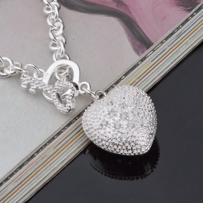 Bracelet à breloques "Clé de mon cœur"